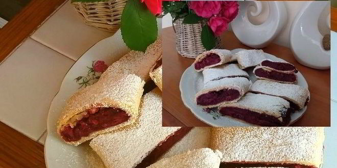 Рецепт вишневого штруделя