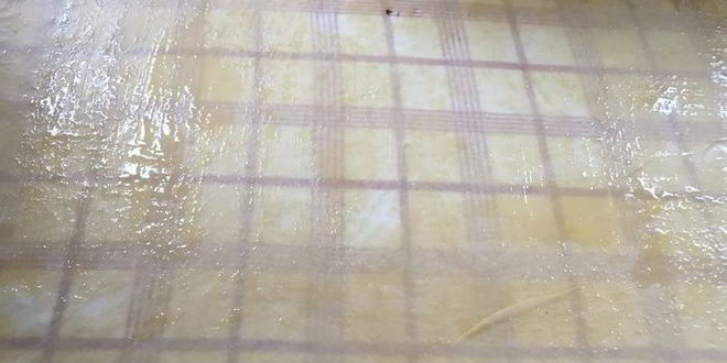 Рецепт яблочно-сливового штрудель с ванильным соусом