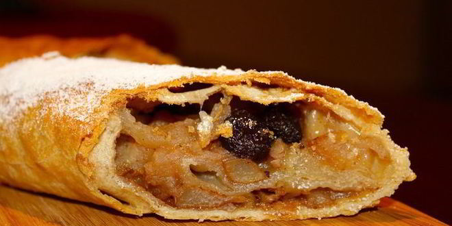 Рецепт яблочного штруделя