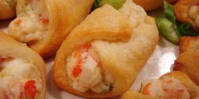 Рецепт слоек с крабовыми палочками