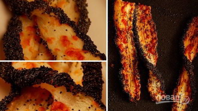 Рецепт слоек с сыром и маком