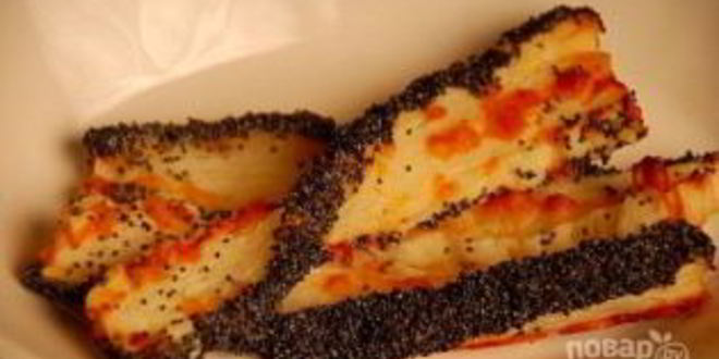 Рецепт слоек с сыром и маком