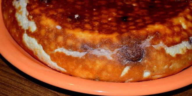 Рецепт малинового творожника