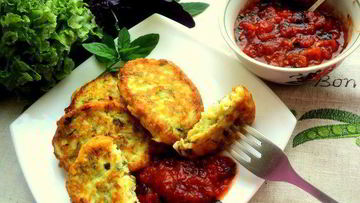 Рецепт Сырников с кабачками и зеленью