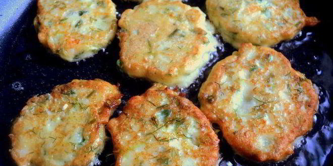Рецепт сырников с кабачками и зеленью