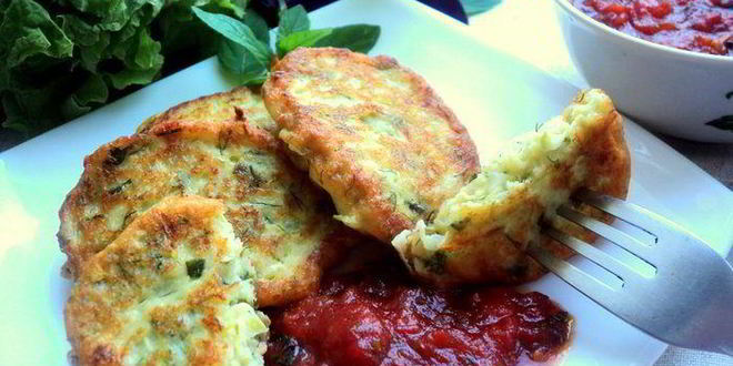 Рецепт сырников с кабачками и зеленью