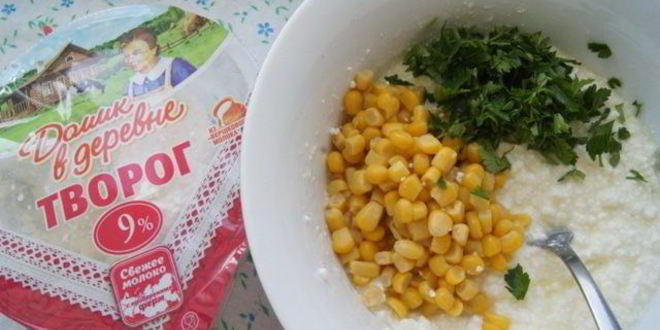 Рецепт сырников закусочных с кукурузой