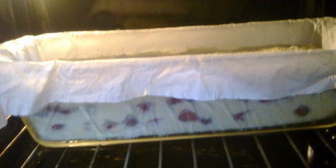 Рецепт творожника с вишней