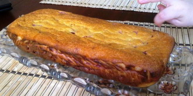 Рецепт творожника с вишней