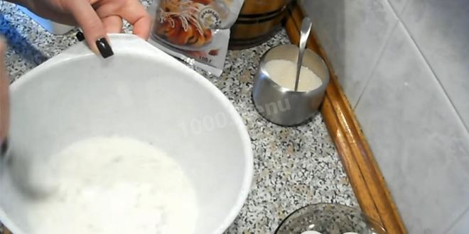 Рецепт опарного теста способом на опаре дрожжевое для пирожков