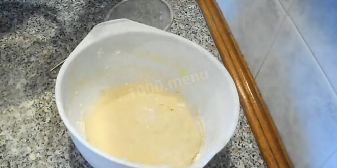 Рецепт опарного теста способом на опаре дрожжевое для пирожков