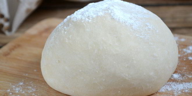 Рецепт Простого бездрожжевого теста для пиццы