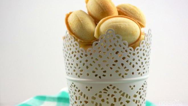 Рецепт теста на орешки со сгущенкой