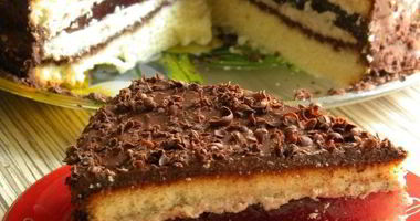 Рецепт Бисквитного торта с апельсиново-вишневым желе