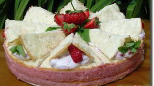 Рецепт Клубнично-кокосового торт