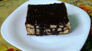 Рецепт Кофейного бисквита с шоколадным кремом