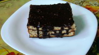 Рецепт Кофейного бисквита с шоколадным кремом