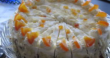 Рецепт Мандаринового торта со взбитыми сливками