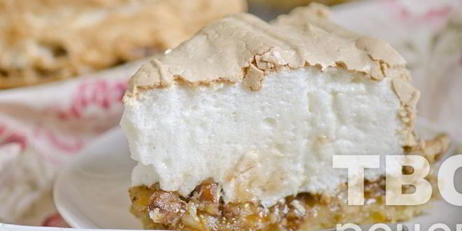 Рецепт орехового торта с меренгой