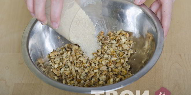 Рецепт орехового торта с меренгой