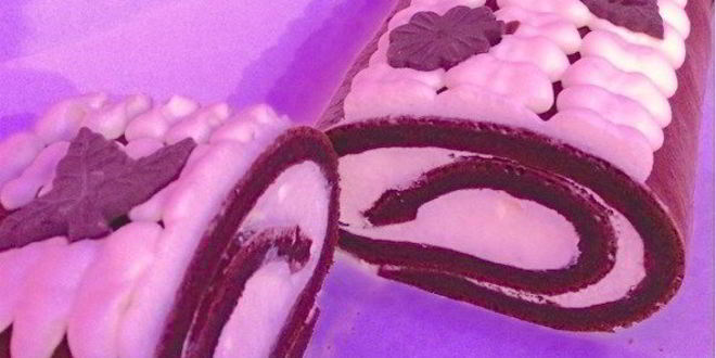 Рецепт Шоколадного бисквитного рулета