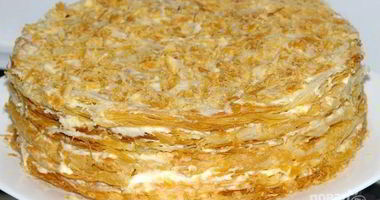 Рецепт Торта Наполеон с заварным кремом