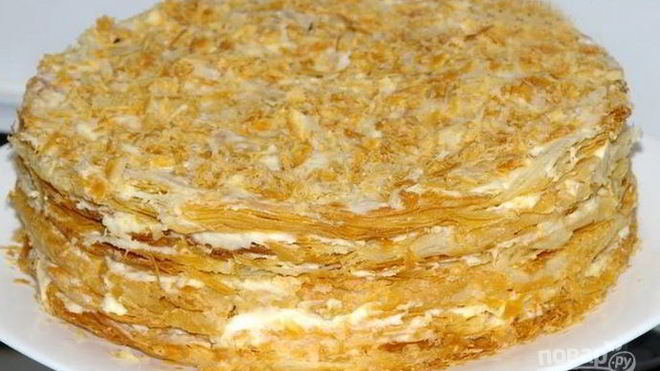 Рецепт торта наполеон с заварным кремом