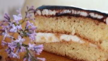 Рецепт Торта Нежность с кремом Птичье молоко
