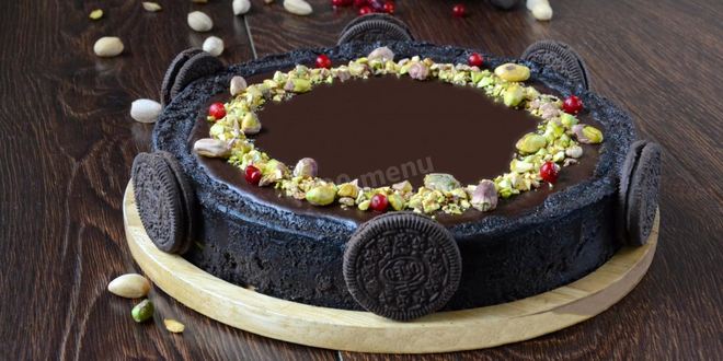 Рецепт Торта с соленой карамелью шоколадный