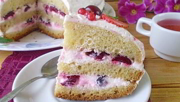 Рецепт Торта с ягодами