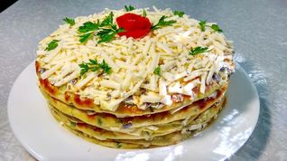 Рецепт Закусочного торта из цукини