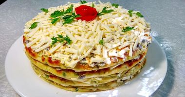 Рецепт Закусочного торта из цукини