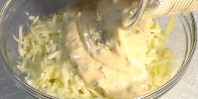 Рецепт закусочного торта из цукини