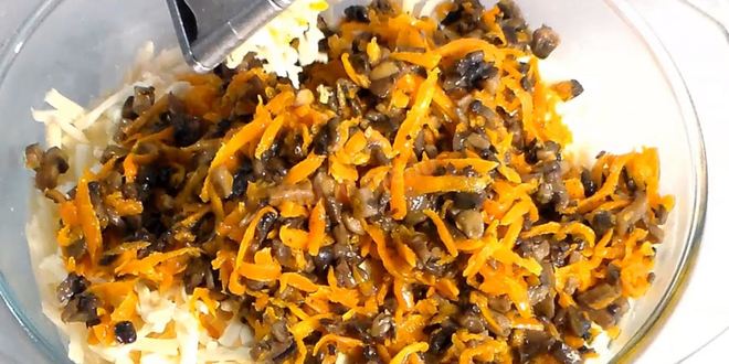 Рецепт закусочного торта из цукини