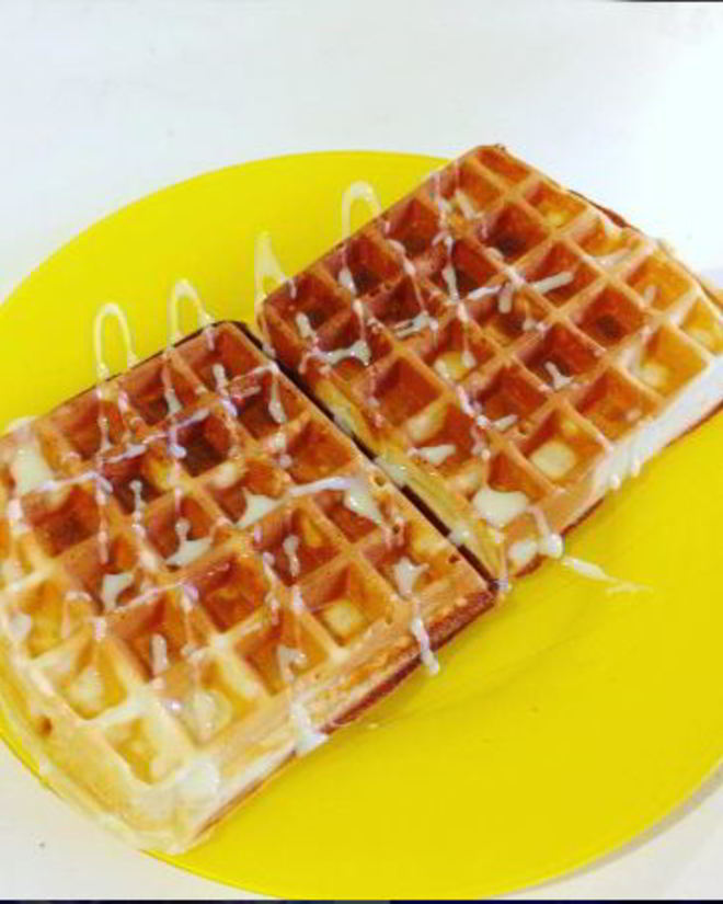 Рецепт нежных вафель на йогурте