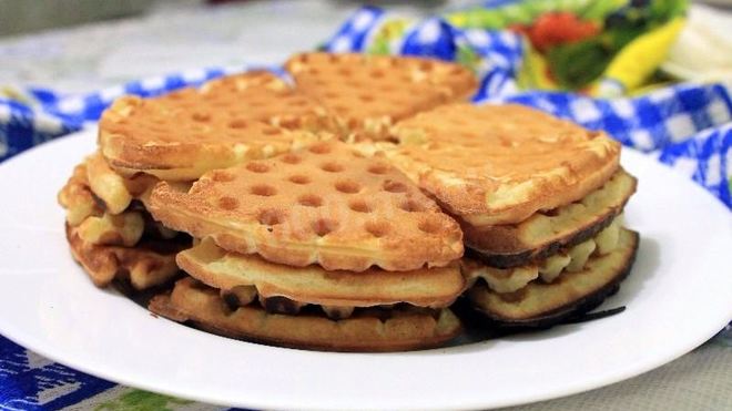 Рецепт вафель мягких на газу в вафельнице