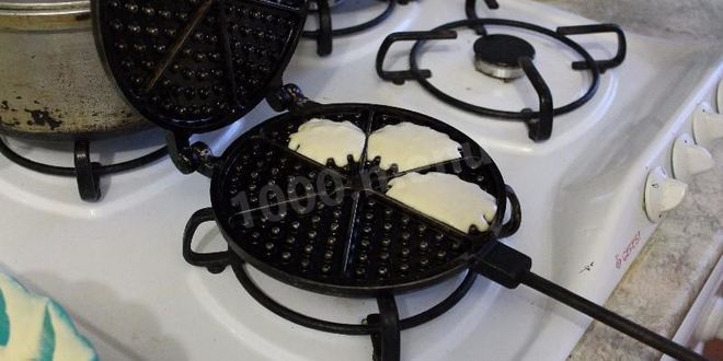 Рецепт вафель мягких на газу в вафельнице