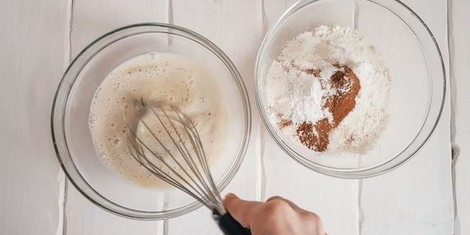 Рецепт вафель с корицей и яблочным пюре