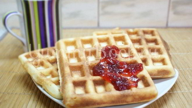 Рецепт вафель в электровафельнице