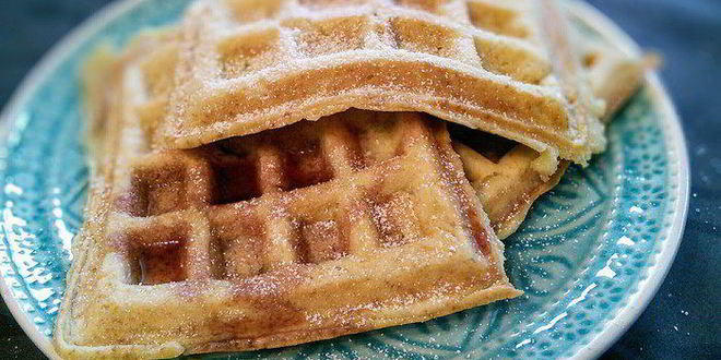 Рецепт яблочных вафель