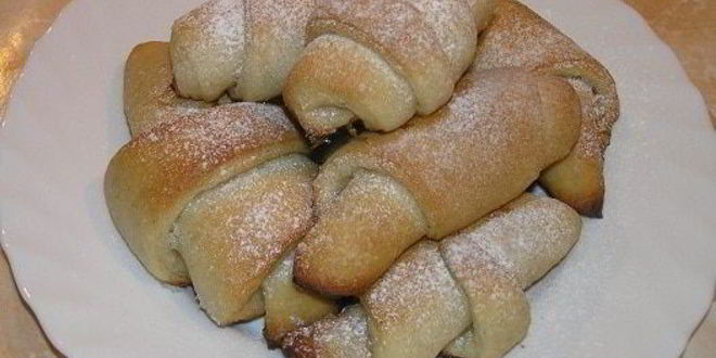 Рецепт Ванильных рулетиков на хмелевой закваске