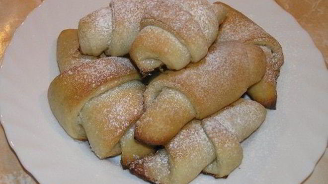 Рецепт ванильных рулетиков на хмелевой закваске