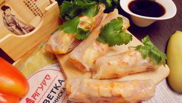 Рецепт Вьетнамских конвертиков с креветками