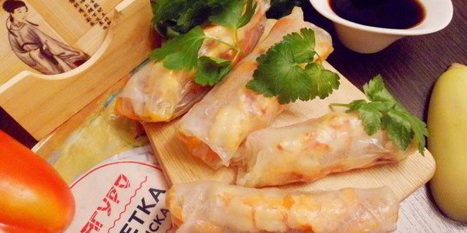 Рецепт Вьетнамских конвертиков с креветками