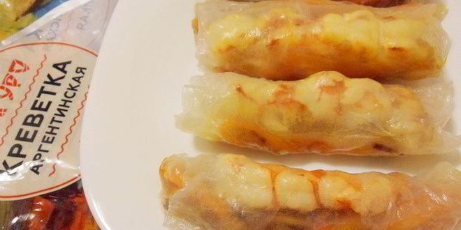 Рецепт вьетнамских конвертиков с креветками