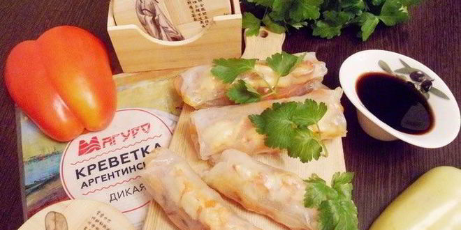 Рецепт вьетнамских конвертиков с креветками