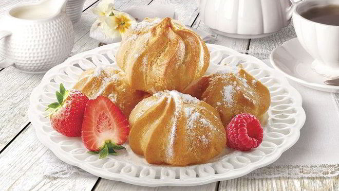 Рецепт профитролей с нежным кремом