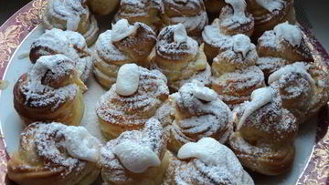 Рецепт Профитролей с ванильным заварным кремом