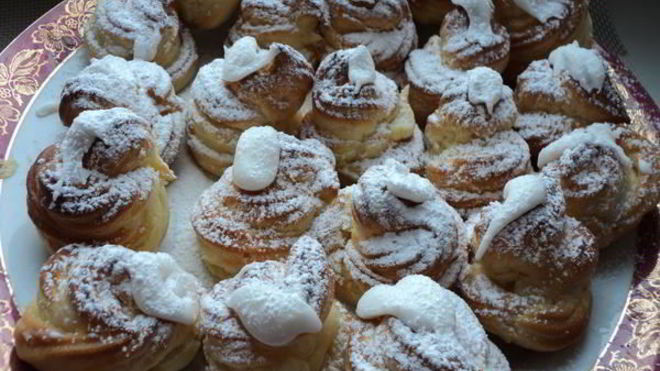 Рецепт профитролей с ванильным заварным кремом