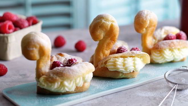 Рецепт эклеров лебеди